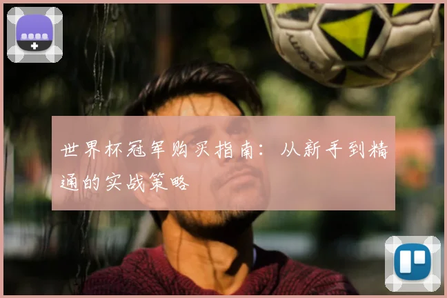 世界杯冠军购买指南:从新手到精通的实战策略